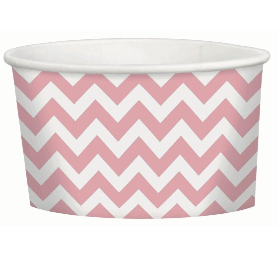 CHEVRON 280ML TREAT CUPS NEW PINK