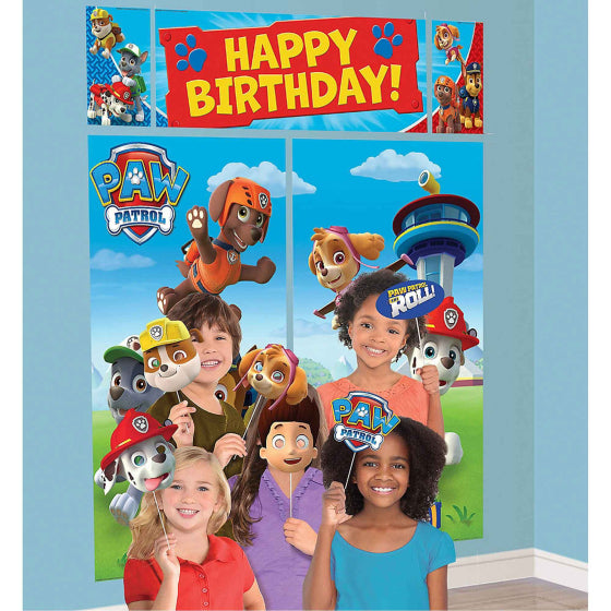 Paw Patrol Happy Birthday Scene Setter & Props