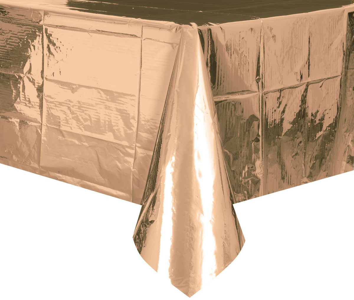 METALLIC ROSE GOLD Plastic Tablecover Rectangle 137CM X 274CM (54" X 108")