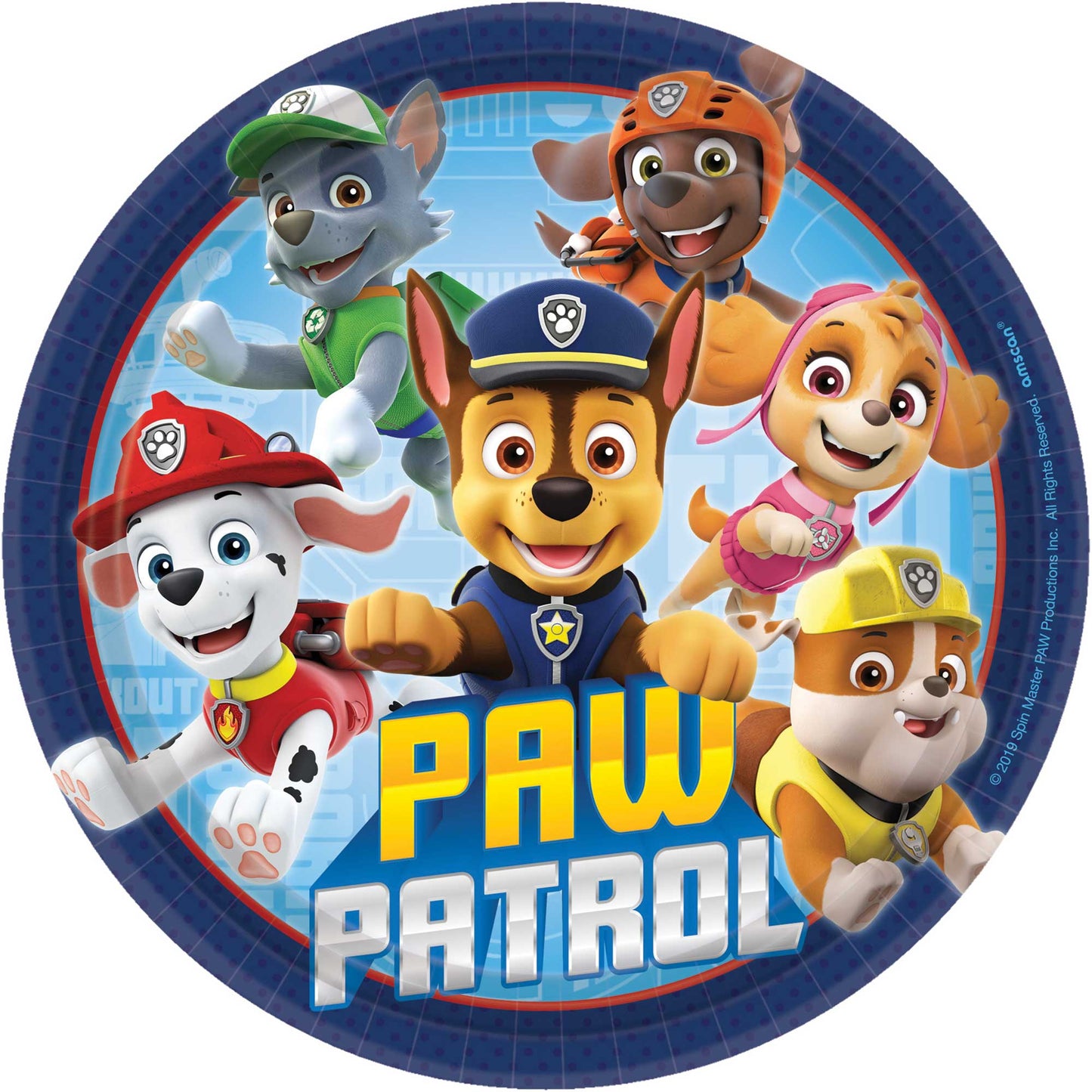 Paw Patrol Adventures 7"/ 17cm Round Plates