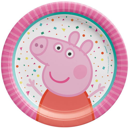 Peppa Pig Confetti Party 7" / 17cm Paper Plates