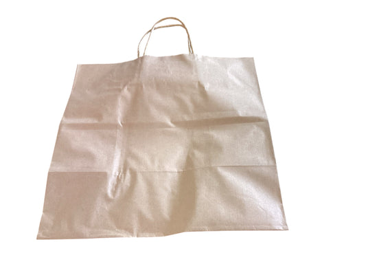 HD Brown Kraft Handle Bags - Uber Size (305L × 305W × 175 mm) 50pk