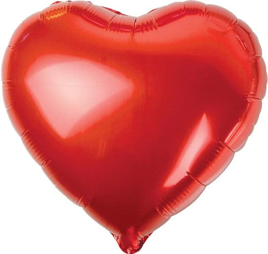 Red Heart Shape Foil Balloon 45cm 1pc