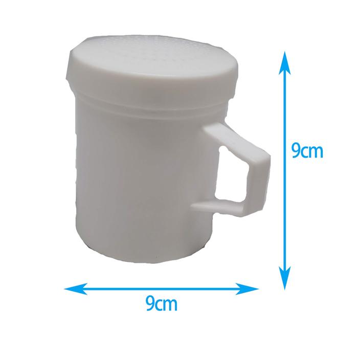 Icing Sugar Shaker Plastic White 1pc