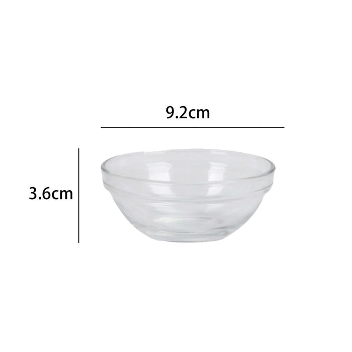 Glass Pinch Bowl 6x2.5cm 1pc