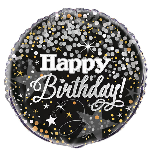 Glittering "HAPPY BIRTHDAY" 45CM (18") Foil Balloon