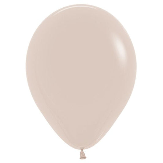 Fashion White Sand Latex Balloons 071, 100PK Sempertex 30cm