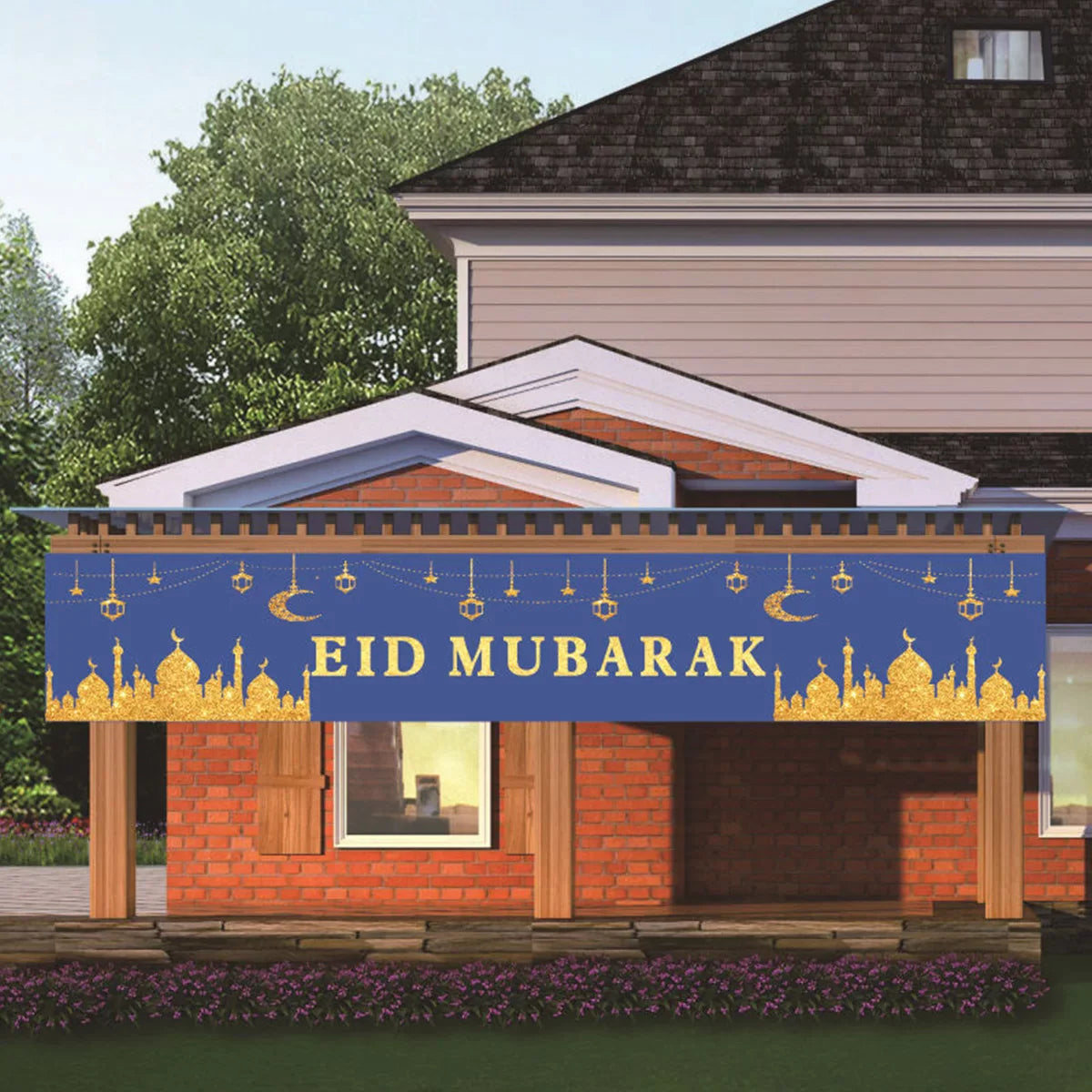 Eid linen banner