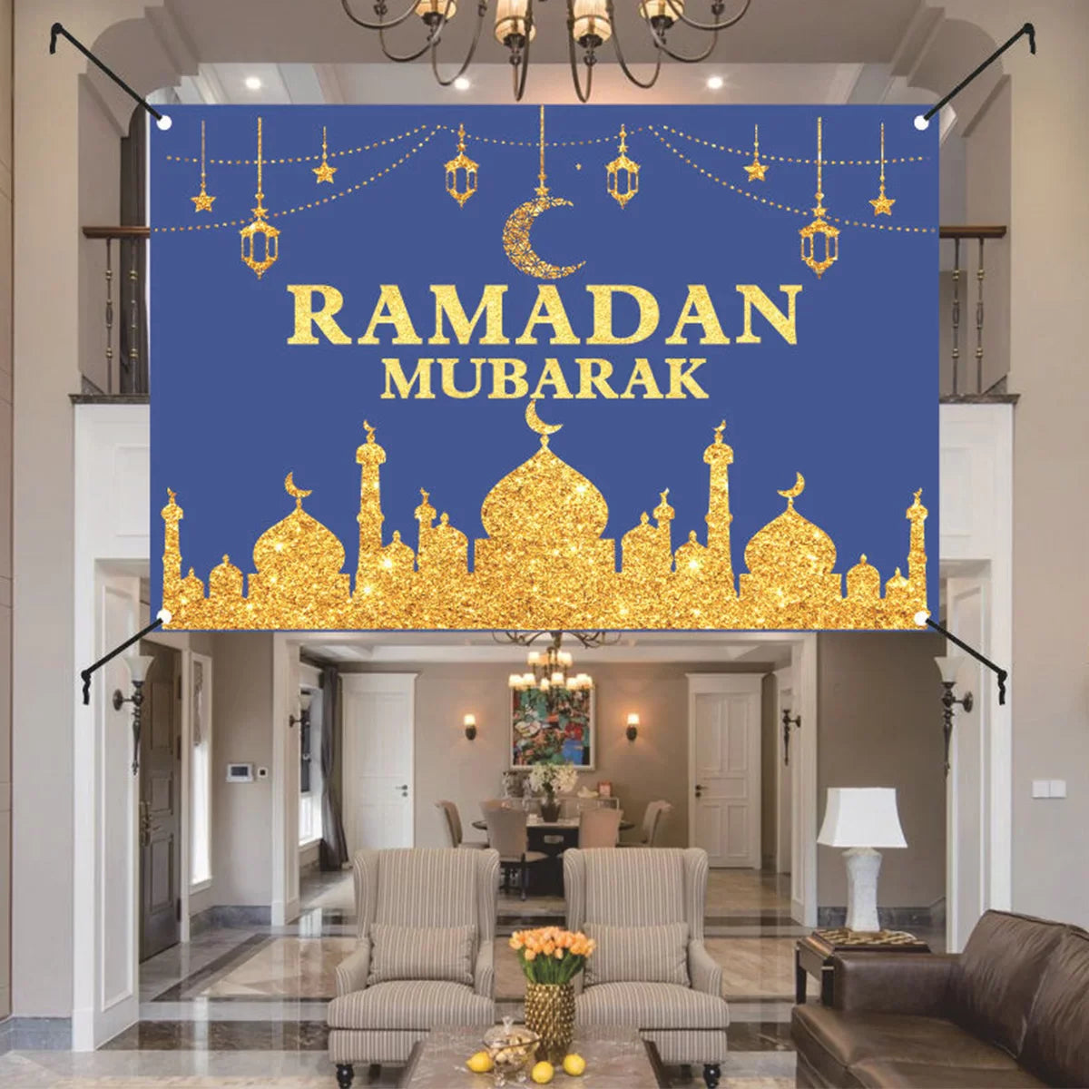 RAMADAN LINEN BANNER – 90*148cm 1pc