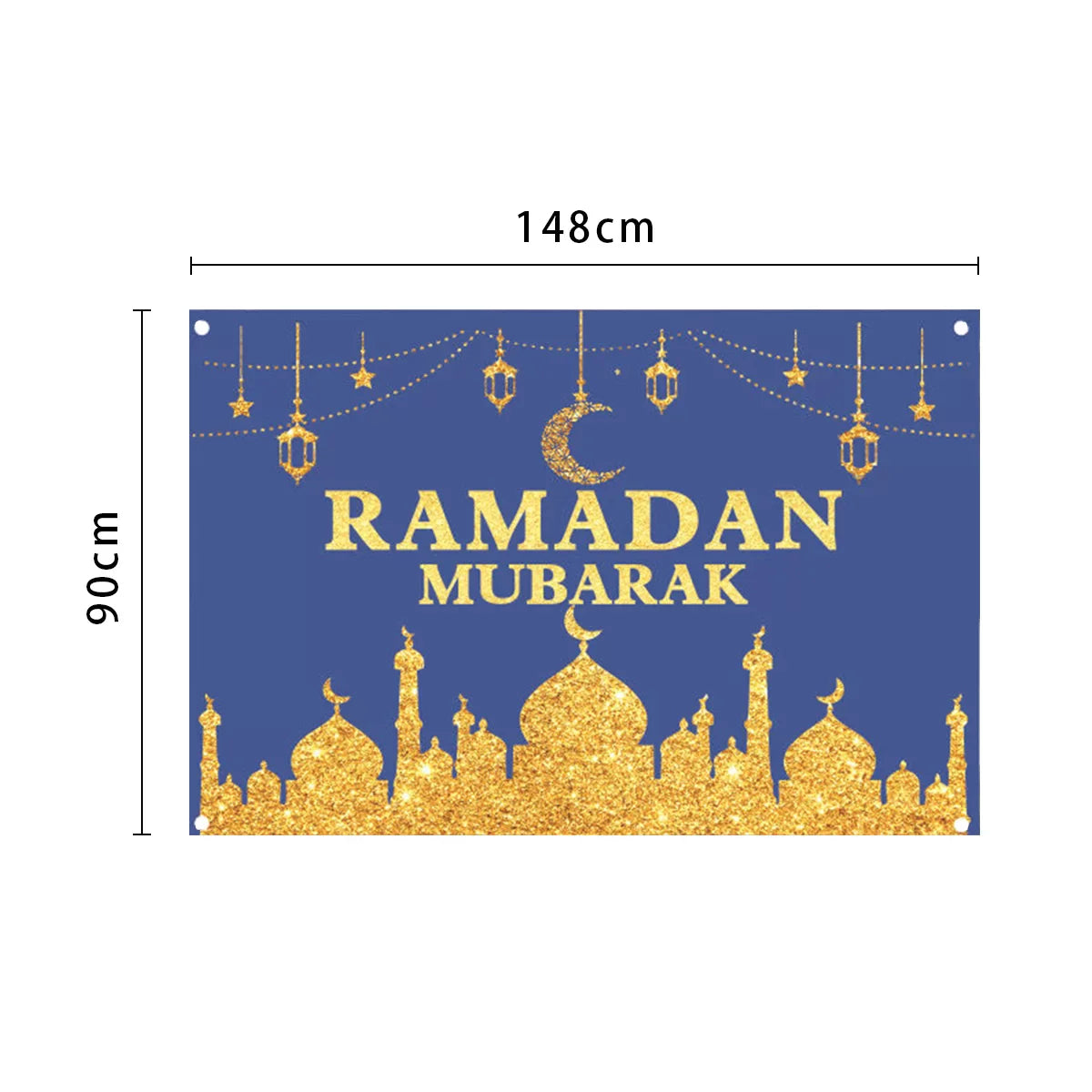 RAMADAN LINEN BANNER – 90*148cm 1pc