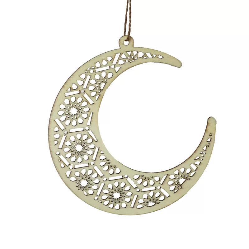 Moon wooden Ornament