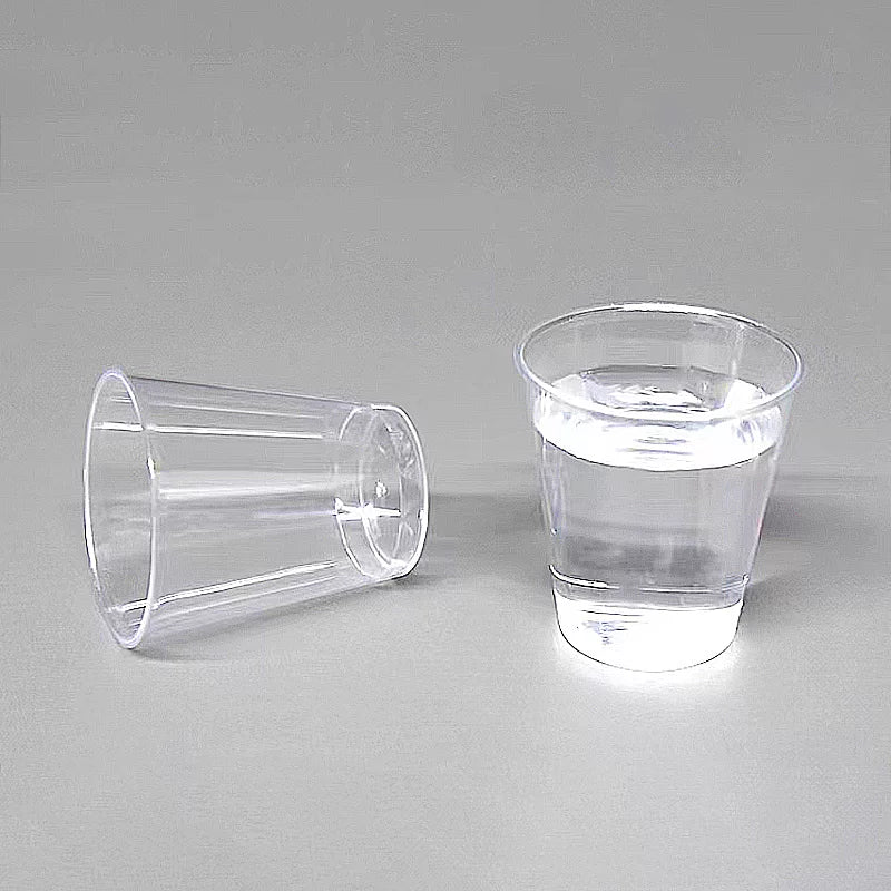 Clear Reusable Plastic Shot Glass 30pcs 34ml