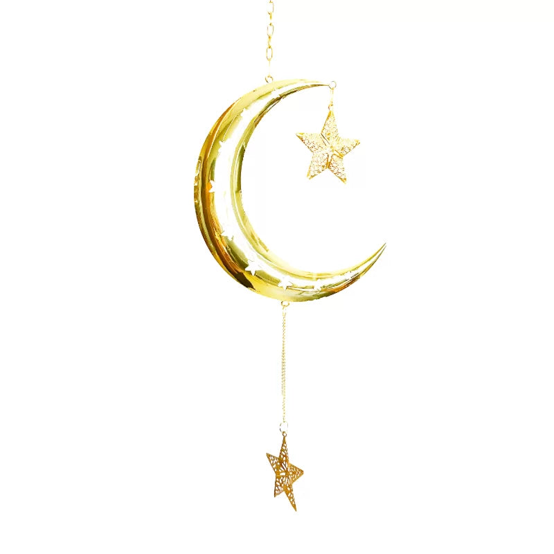 Hanging Moon Star Decoration 20*65cm 1pc