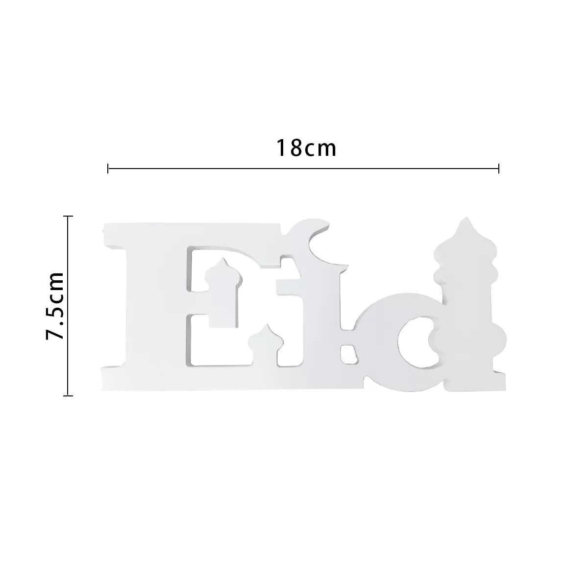 EID TABLE DECORATION – WHITE 1pc