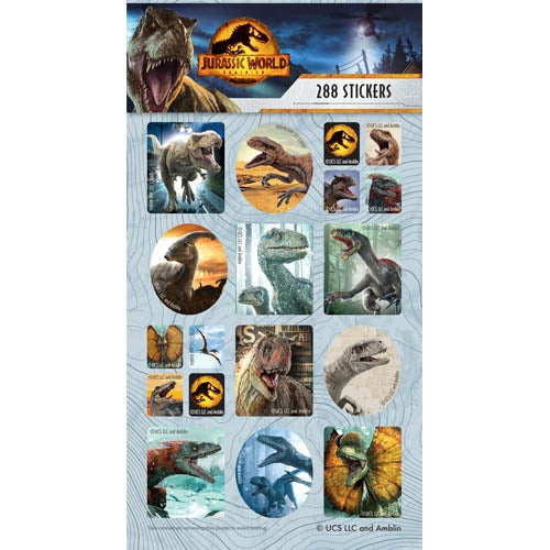 Sticker Book 288 JURASSIC WORLD