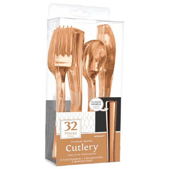 PREMIUM ROSE GOLD CUTLERY SET 32pcs Spoon,Fork and Knife