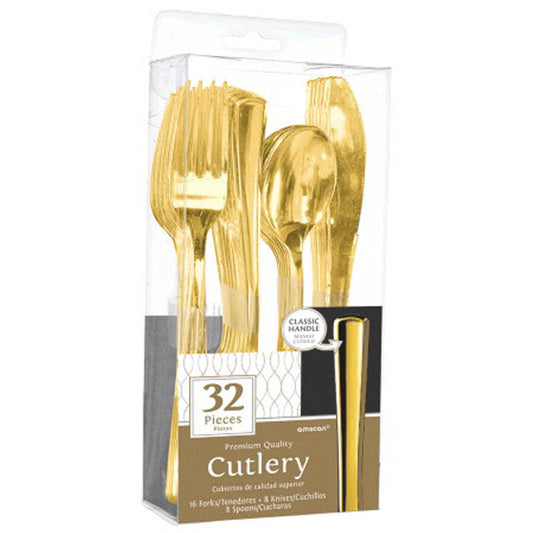 Premium Gold Cutlery Set 32pcs