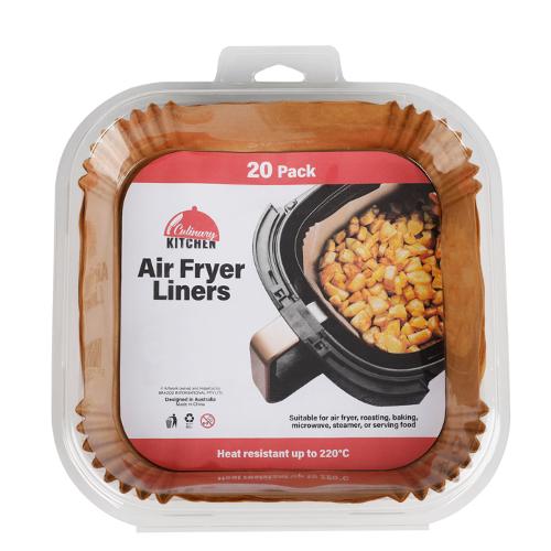 Air Fryer Liner Sqr 20x5cm 20Pk