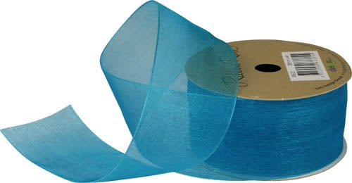 Ribbon Roll Organza 38MMX4M BLUE 1pc