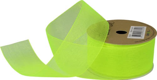 Ribbon Roll Organza 38MMX4M Lime GREEN 1pc