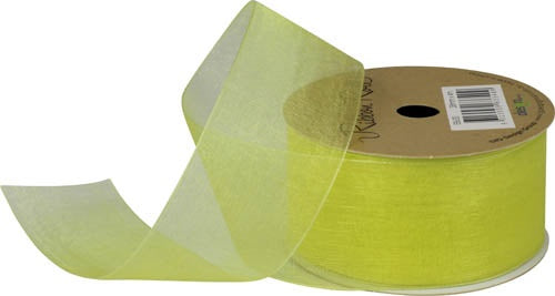 Ribbon Roll Organza 38MMX4M YELLOW 1pc