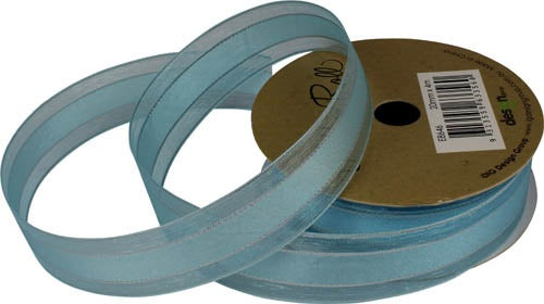 Ribbon Roll Organza 20MMX4M Light BLUEm 1pc