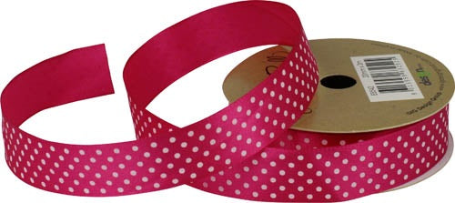 Ribbon Roll SP 20MMX3M Hot Pink Spots 1pc