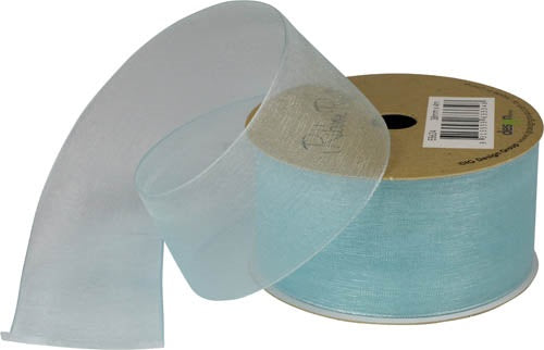 Ribbon Roll Organza 38MMX4M Light BLUE 1pc