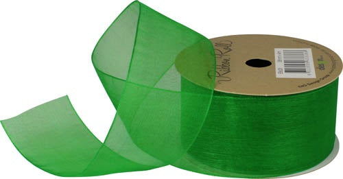 Ribbon Roll Organza 38MMX4M GREEN 1pc