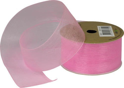 Ribbon Roll Organza 38MMX4M Light PINK 1pc