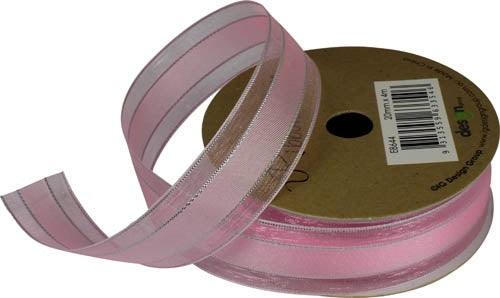 Ribbon Roll Organza 20MMX4M Light PINK 1pc