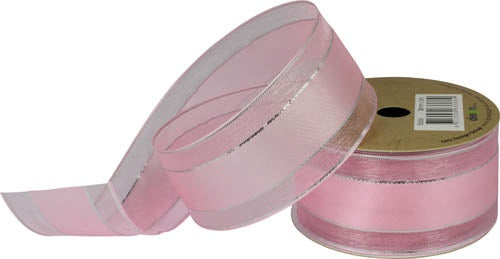 Ribbon Roll Organza 38MMX2M Light PINK 1pc