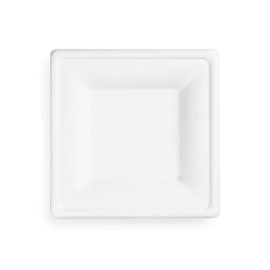 6" SQUARE PLATE SUGARCANE (50 PK)