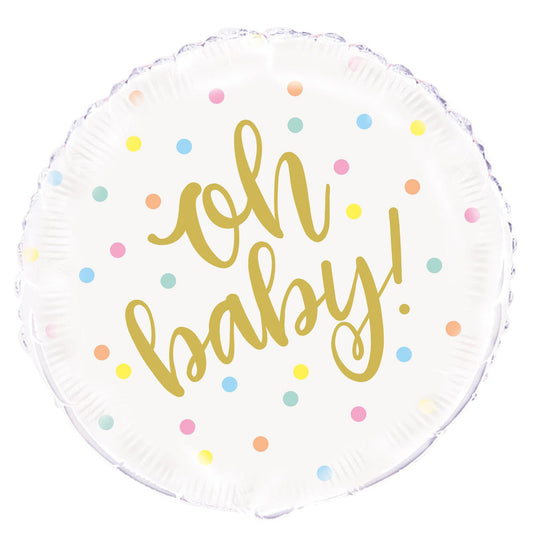 OH BABY FOIL BALLOON  45CM (18")