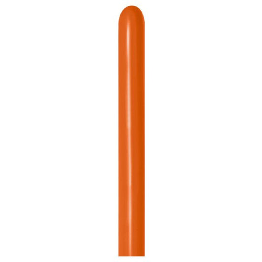 SEMPERTEX 260T FASHION SUNSET ORANGE LATEX BALLOONS 062, 50PK