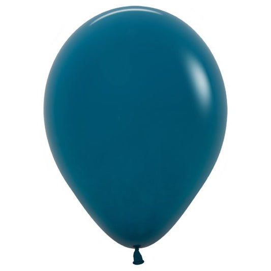 Fashion Deep Teal Latex Balloons 035, 25PK Sempertex 30cm