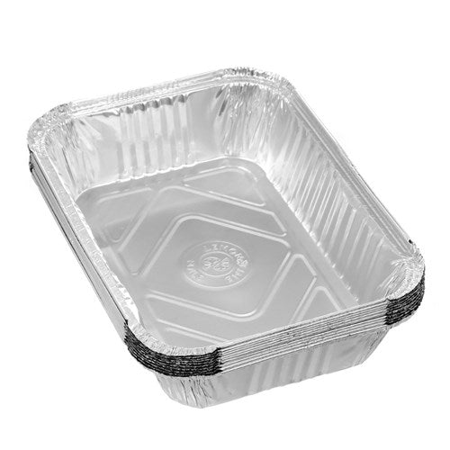 FOIL CONTAINER W/LID 26.5X19.5X6.5CM 10PK