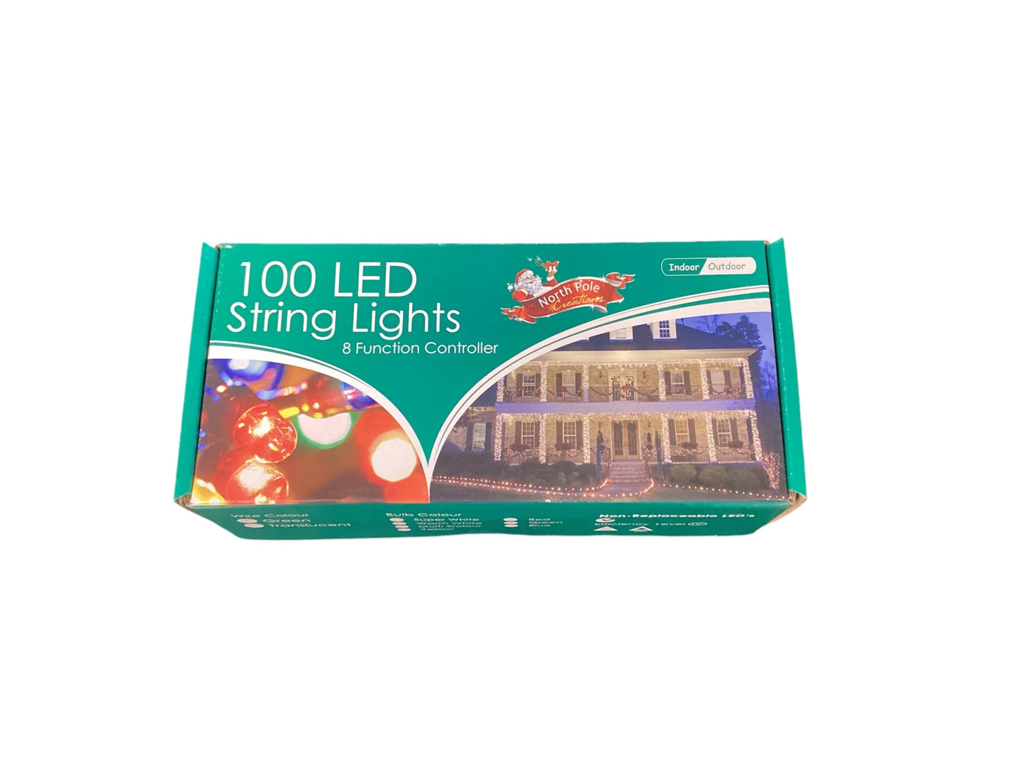 100 LED String Lights 8 Function Controller- Multi Color  10mt