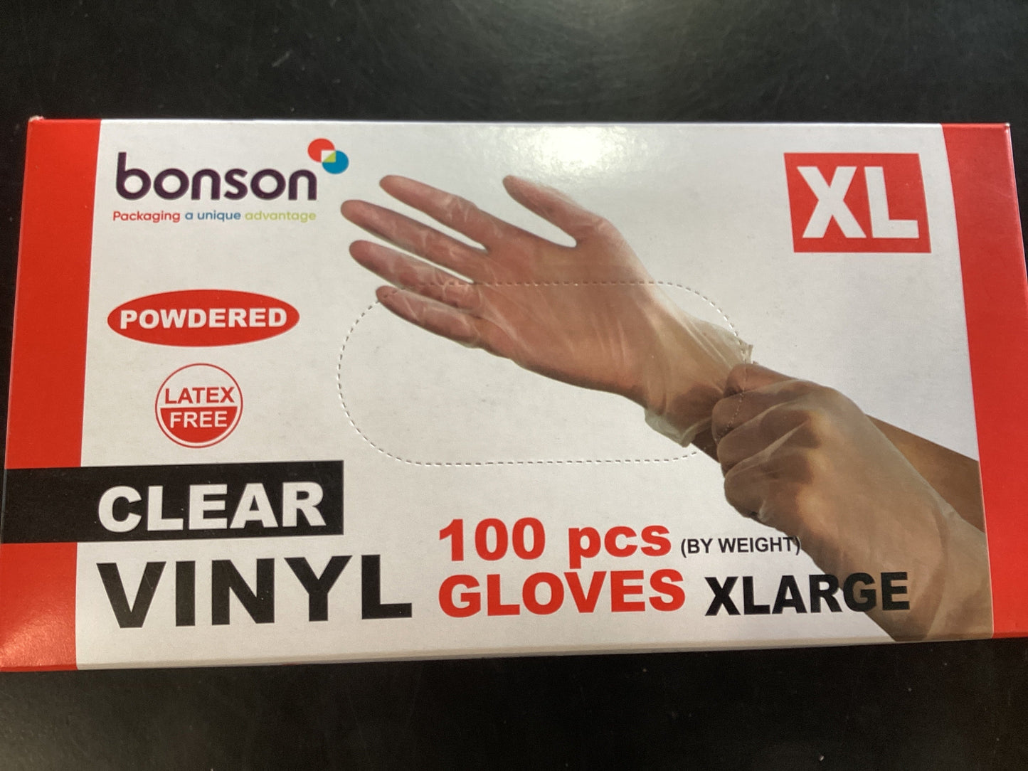 GLOVES VINYL EXTRA LARGE Powered 100pk