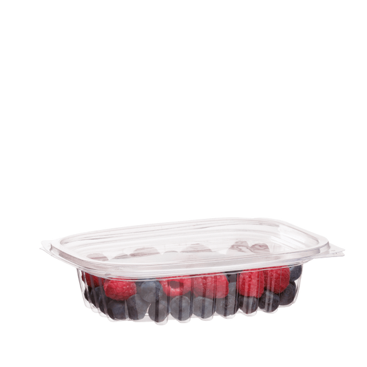 8oz RECTANGULAR PLA DELI CONTAINER WITH LID 100PK NIS Packaging & Party Supply