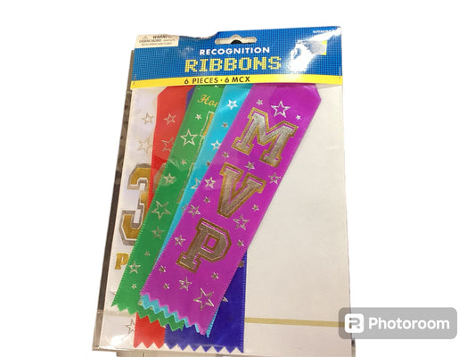 Multicolor Ribbons 6PK