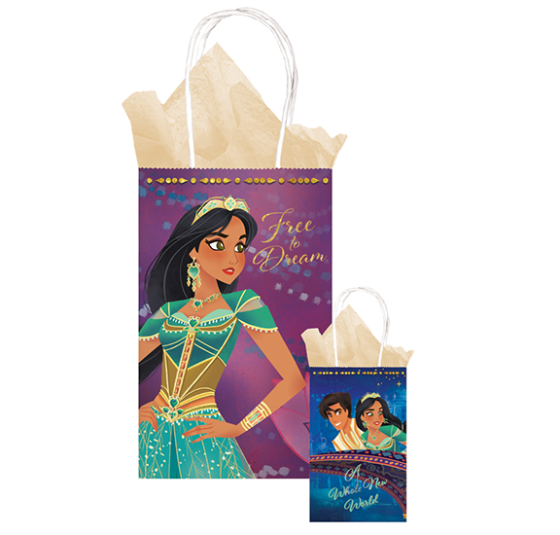 ALADDIN PRINTED KRAFT BAGS 8 pcs NIS Packaging & Party Supply