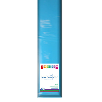 Buy AZURE BLUE Table cover Roll 30m at NIS Packaging & Party Supply Brisbane, Logan, Gold Coast, Sydney, Melbourne, Australia