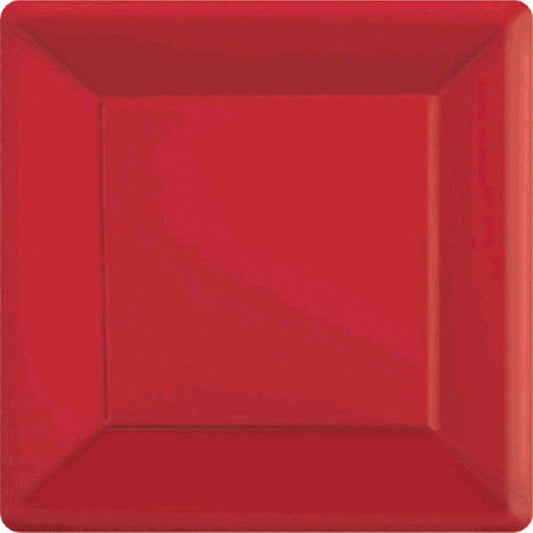 Apple Red Paper plates square 20pk NIS Packaging & Party Supply