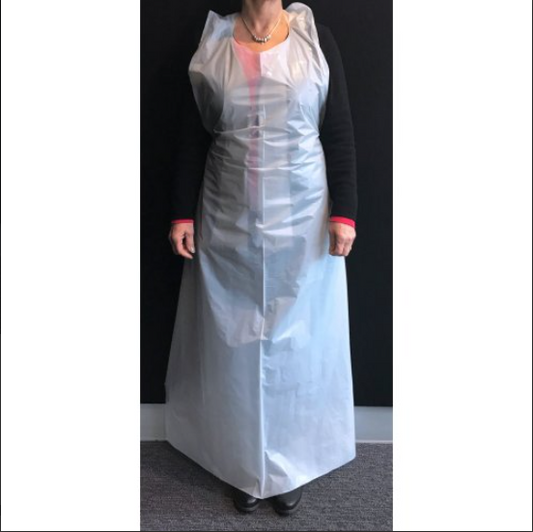 Buy Apron White Plastic Medium 100PK at NIS Packaging & Party Supply Brisbane, Logan, Gold Coast, Sydney, Melbourne, Australia