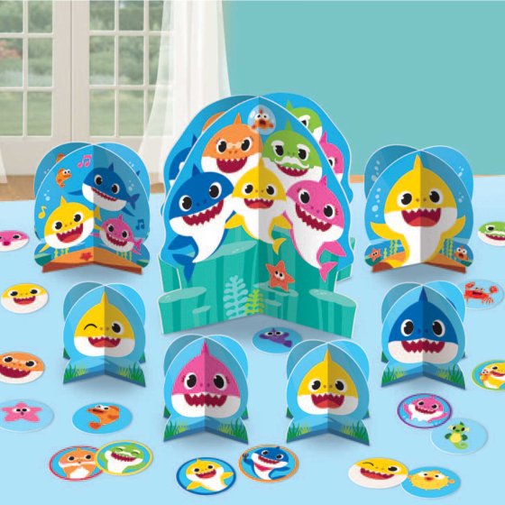 BABY SHARK TABLE DECORATING KIT NIS Packaging & Party Supply