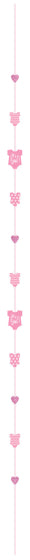 BALLOON FUN STRINGS ONSIE IT'S A GIRL NIS Packaging & Party Supply