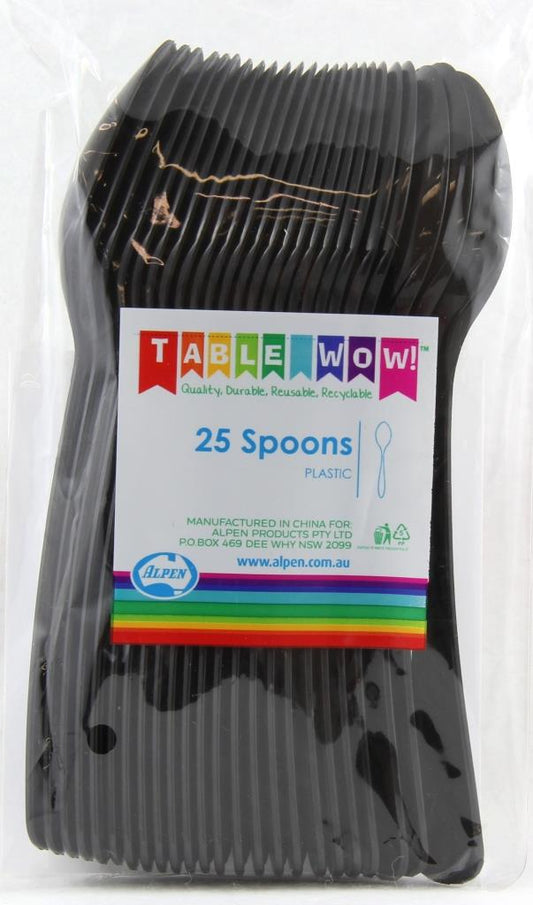 BLACK SPOON Pack of 25 NIS Packaging & Party Supply