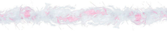 BRIDE FEATHER BOA PINK & WHITE NIS Packaging & Party Supply