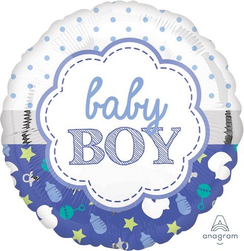 Baby Boy Scallop 45cm NIS Packaging & Party Supply